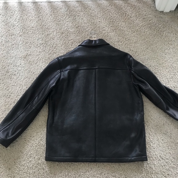Vintage J Crew Leather Jacket Excellent Condition Large - Picture 6 of 16